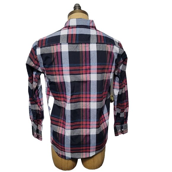 NWT Living Concepts Man Shirt Mens M Plaid Long Sleeve Button Up Academi… - Picture 2 of 10